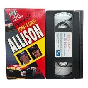Great Racing Legends Video - Bobby & Davey Allison (VHS). Exellent Condition